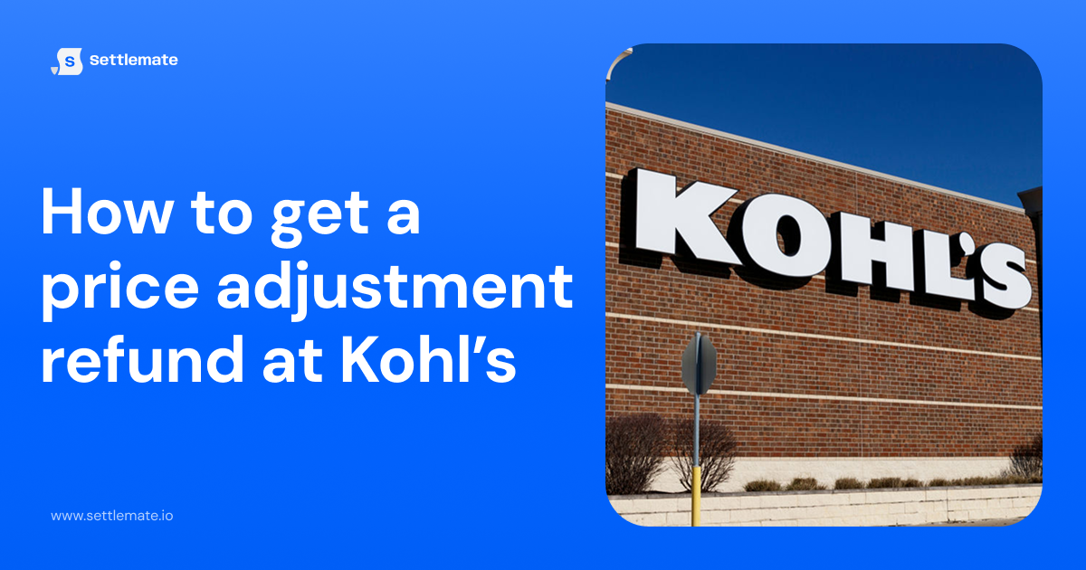 Kohl’s price adjustment policy explained Settlemate